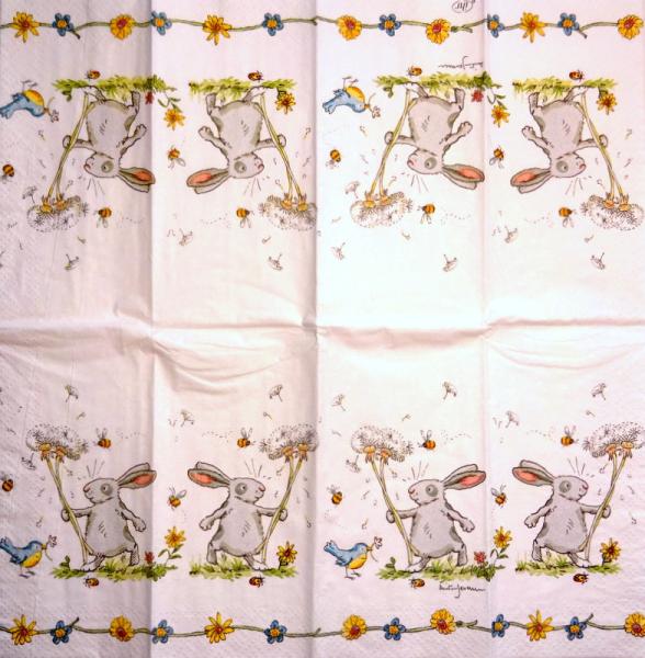 999.088 Rabbits:  unnatürlich - 3-ply - ppd - C.Pabst